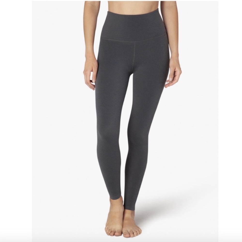 Beyond Yoga X Pure Barre- Grey High Waist Leggings